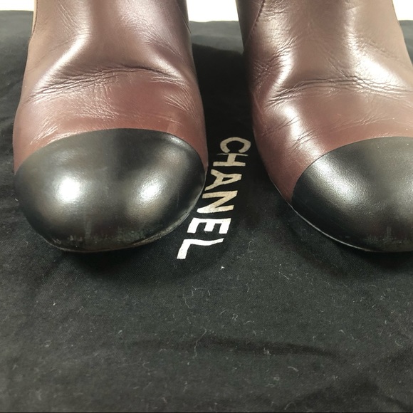 🆕 Chanel CC gorgeous cap toe long Boots 👢 - Picture 8 of 16